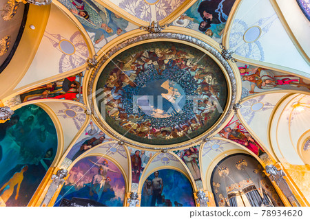 Municipal house, Prague, czech republic 78934620