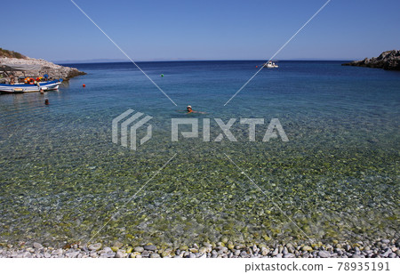 Pebble beach of Kokkala village, Peloponnese, Greece Pebble beach of Kokkala village, Peloponnese, Greece 78935191