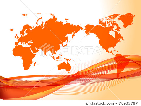 Red digital network earth background Red digital network earth background 78935787
