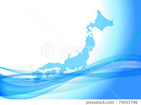 Blue digital network japan background Blue digital network japan background 78935796
