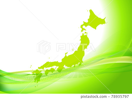 Green digital network japan background Green digital network japan background 78935797