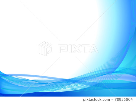 藍色波浪波幾何圖案背景框架 藍色波浪波幾何圖案背景框架 78935804