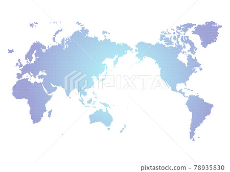 Blue Global Network Cyber IT Image World Map Background 78935830