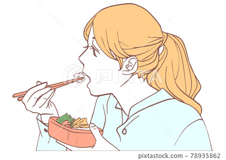吃午飯的女人(簡單色) 吃午飯的女人(簡單色) 78935862