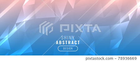 shiny low poly triangle banner design shiny low poly triangle banner design 78936669