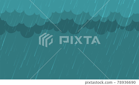 monsoon rainfall with clouds background 78936690