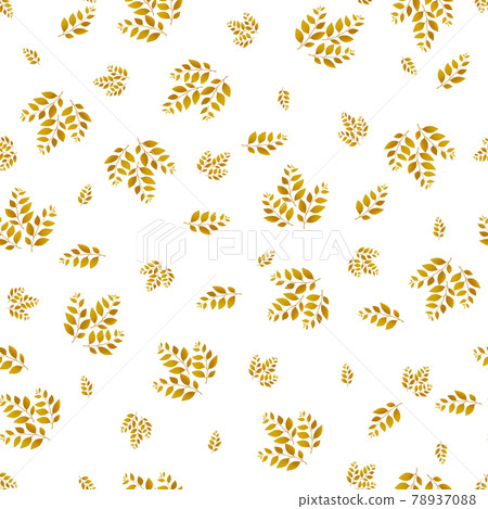Spring seamless pattern with color sprigs. Vector stock illustration for fabric, textile, wallpaper, posters, paper. Fashion print. Branch with leaves. Doodle style Spring seamless pattern with color sprigs. Vector stock illustration for fabric, textile, wallpaper, posters, paper. Fashion print. Branch with leaves. Doodle style 78937088