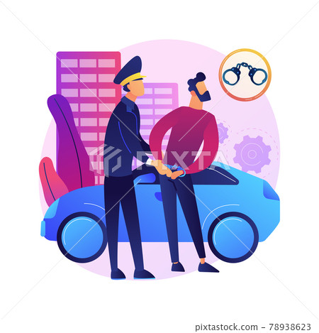Arrest abstract concept vector illustration. Arrest abstract concept vector illustration. 78938623