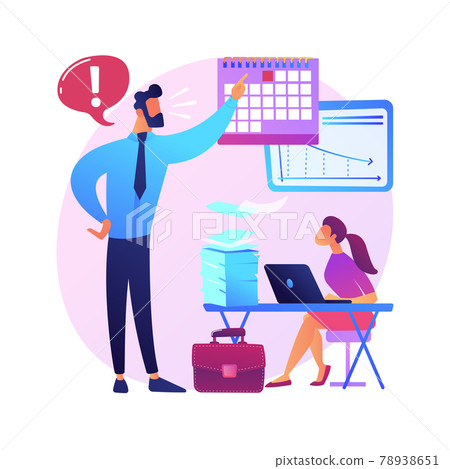 Work pressure abstract concept vector illustration. Work pressure abstract concept vector illustration. 78938651