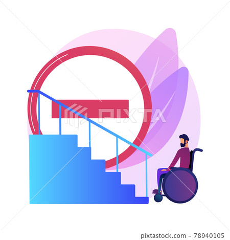 Barrier-free environment vector concept metaphor 78940105