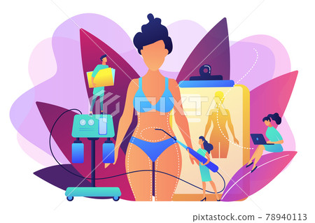 Liposuction concept vector illustration. 78940113
