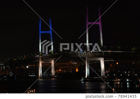 Yokohama Bay Bridge Yokohama Bridge Stock Photo