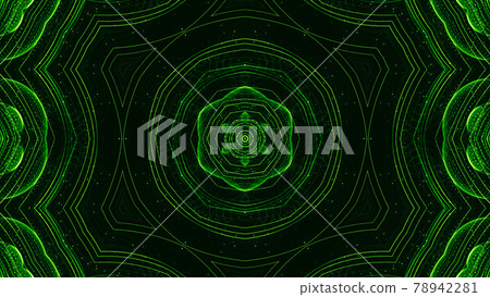 3d render. Green motion design background with... - Stock Illustration ...