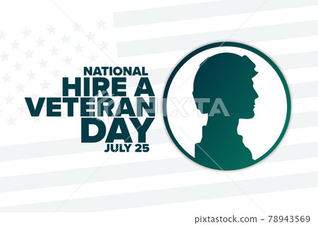 National Hire A Veteran Day. July 25. Holiday concept. Template for background, banner, card, poster 78943569