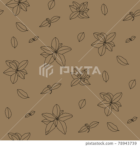 Basil Seamless Pattern. Hand-drawn illustration 78943739