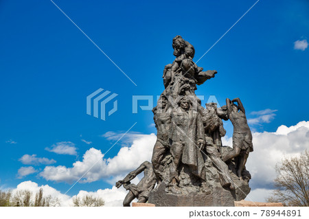 Monument to the murdered in Babyn Yar in Kyiv, Ukraine. 78944891