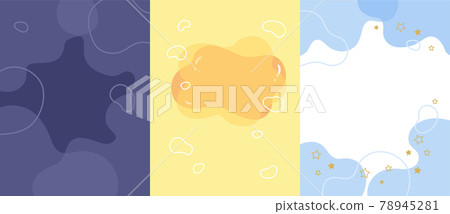 Has a flat shape with waves and waves pattern, very simple style background abstract pattern design 78945281