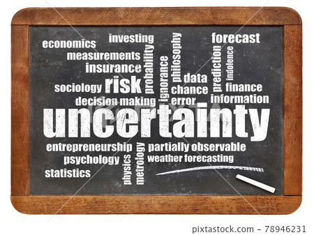 uncertainty and risk word cloud 78946231