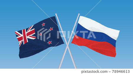 俄羅斯和新西蘭的旗幟 78946613