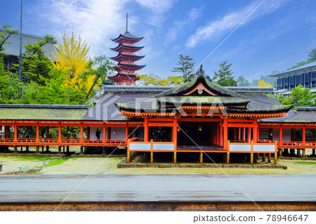 Five-storied pagoda and guest shrine Five-storied pagoda and guest shrine 78946647