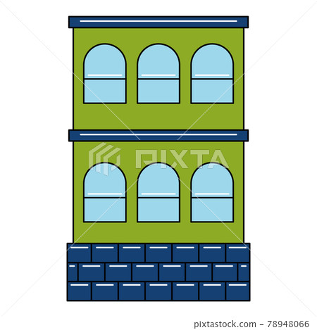Isolated city shop building icon Isolated city shop building icon 78948066
