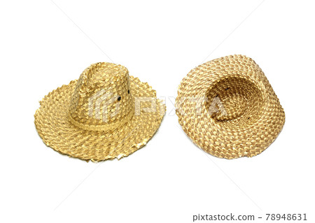 Straw hat isolated on white background 78948631