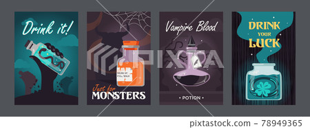 Potion posters set Potion posters set 78949365