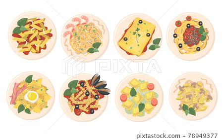 Pasta dishes set Pasta dishes set 78949377