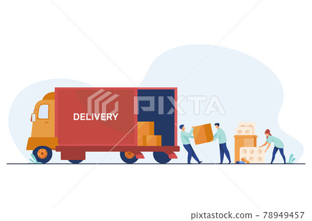Logistic workers delivering meds Logistic workers delivering meds 78949457