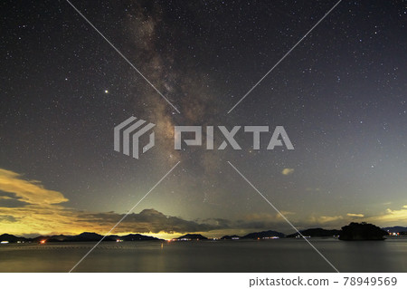 Early autumn starscape in Setouchi Summer Milky Way Early autumn starscape in Setouchi Summer Milky Way 78949569