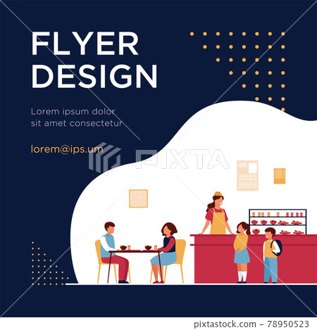 Lunch in school cafeteria concept 78950523