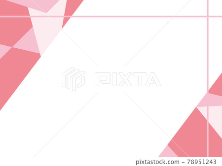 Pink geometric background frame - Stock Illustration [78951243] - PIXTA