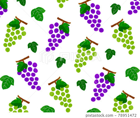水彩風格葡萄圖案背景圖 78951472