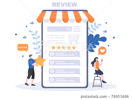 Review Vector Illustration Customer Giving Star with Good or Bad Rate From Feedback, Testimonial, Notification and User Experience Concept Review Vector Illustration Customer Giving Star with Good or Bad Rate From Feedback, Testimonial, Notification and User Experience Concept 78951686