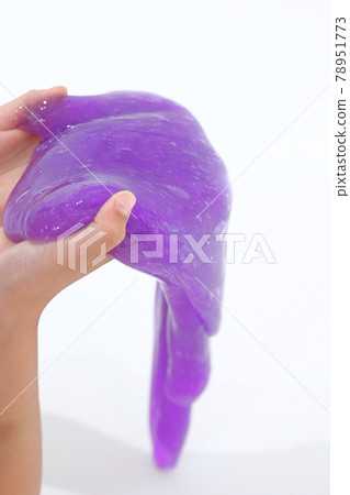 Purple slime spilling from your hands Purple slime spilling from your hands 78951773