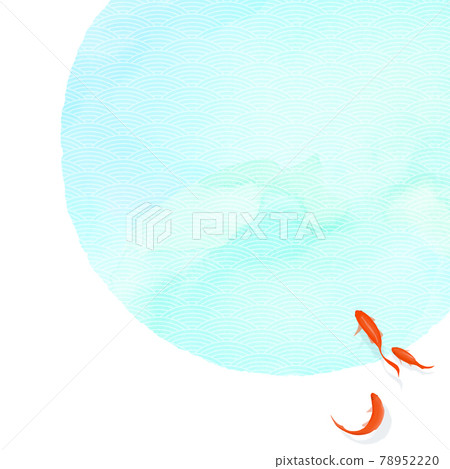 以金魚為特色的具有涼爽氛圍的日式材料-有多種變化 以金魚為特色的具有涼爽氛圍的日式材料-有多種變化 78952220