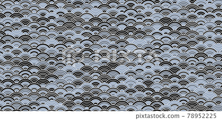 Japanese or chinese fabric traditional background with circle wave Japanese or chinese fabric traditional background with circle wave 78952225