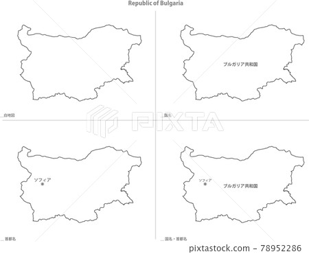 Blank Map-Europe-Republic of Bulgaria Blank Map-Europe-Republic of Bulgaria 78952286
