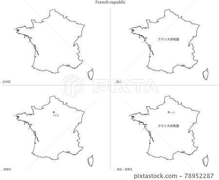 空白地圖-歐洲-法國 空白地圖-歐洲-法國 78952287