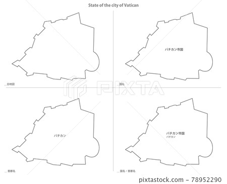 Blank Map-Europe-Vatican City 78952290
