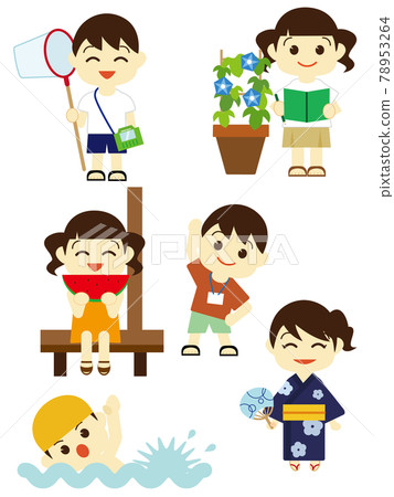 Summer vacation children summary Summer vacation children summary 78953264
