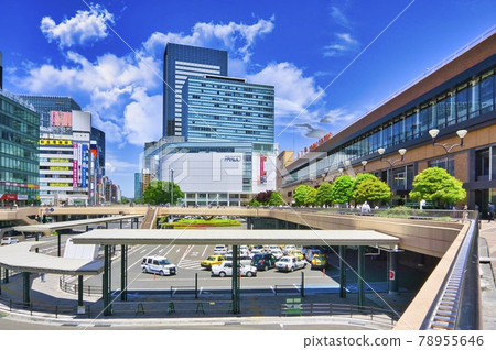 Newly maintained Sendai Station, west exit scenery Newly maintained Sendai Station, west exit scenery 78955646
