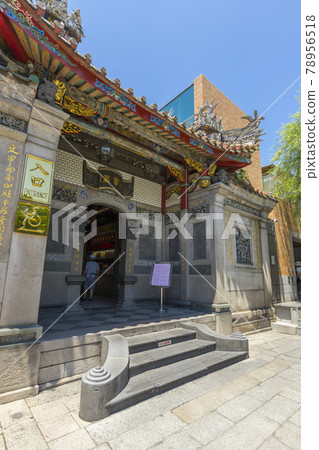 People sightseeing around Longshan Temple in Taipei, Taiwan People sightseeing around Longshan Temple in Taipei, Taiwan 78956518