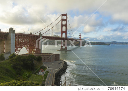 Beautiful twilight scene of famous Golden Gate bridge in San Francisco, California,USA Beautiful twilight scene of famous Golden Gate bridge in San Francisco, California,USA 78956574