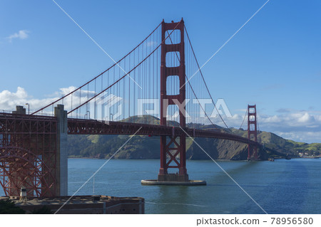 Beautiful twilight scene of famous Golden Gate bridge in San Francisco, California,USA Beautiful twilight scene of famous Golden Gate bridge in San Francisco, California,USA 78956580