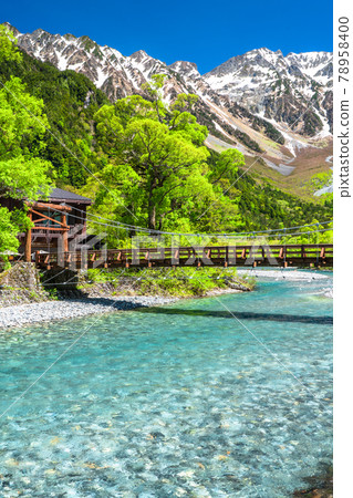 《長野縣》鮮綠的上高地河童橋 《長野縣》鮮綠的上高地河童橋 78958400