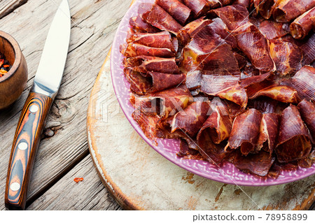 Beef cured and spice,basturma Beef cured and spice,basturma 78958899