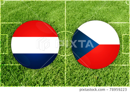 Netherlands vs Czech Republic football match Netherlands vs Czech Republic football match 78959223