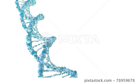 Chromosome . 3D render 78959678