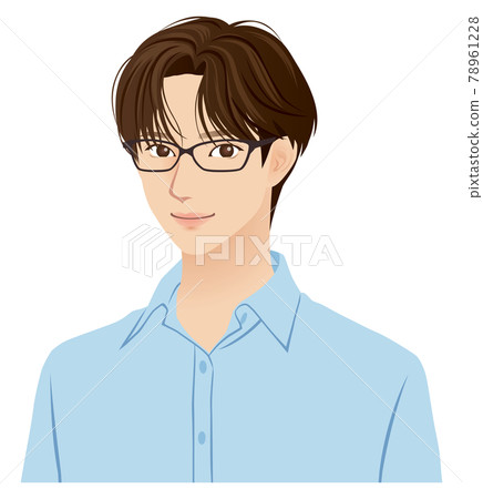 年輕男子刷新眼鏡 78961228
